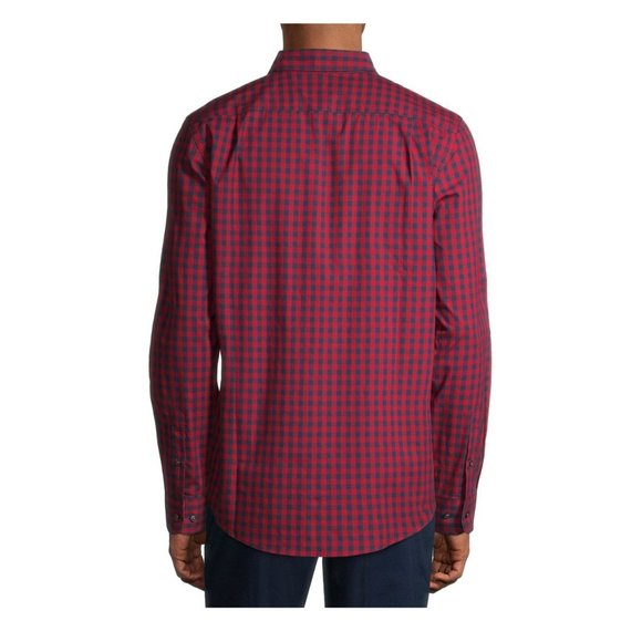 NWT George Men's Casual Comfort Laidback Long Sleeve Stretch Poplin Shirt SZ 3X - Picture 3 of 5